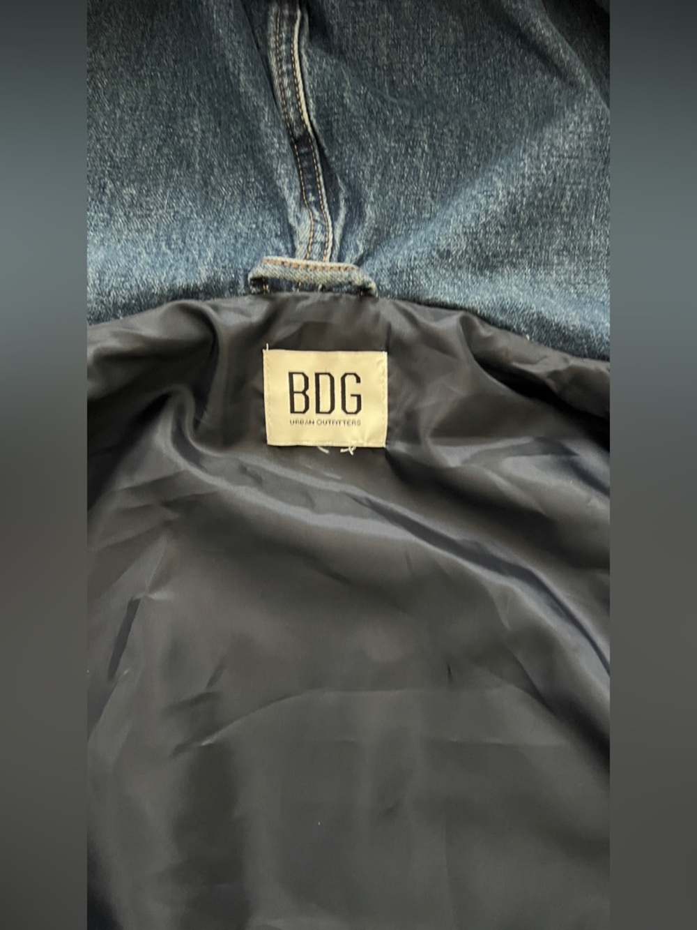 BDG Daria Bandana Print Denim Hoodie Sweatshirt – Urban Outfitters Exclusive - Picture 7 of 15